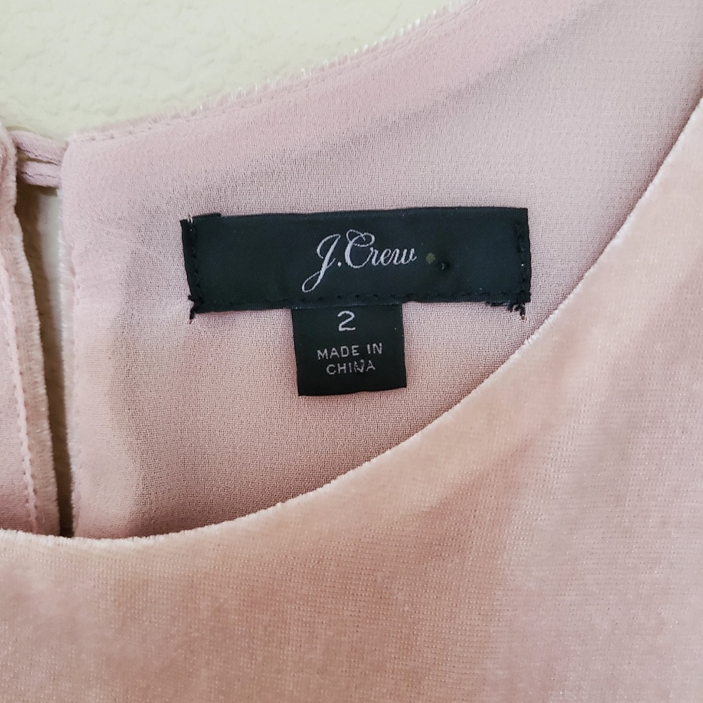 J crew pink velvet tank top - Picture 9 of 9